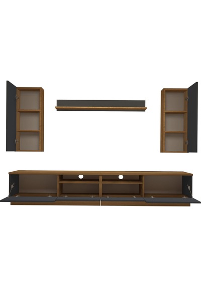 Decoraktiv Trendstyle 5220ds Mdf Tv Ünitesi Tv Sehpası Pera - Antrasit