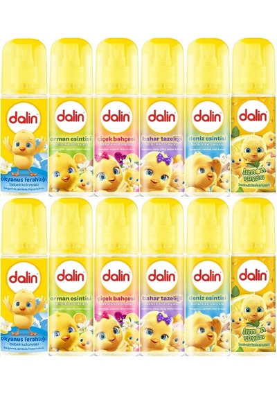 Dalin Bebek Kolonyası 150 Ml Karma 12Li Set