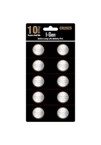 I-Gen CR2025 Pil 10'lu Paket  Lityum Düğme Pil 3V 2025