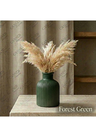 Premium - Renkli - 10cm - Kokulu Çizgili Pampas Vazosu 07052144
