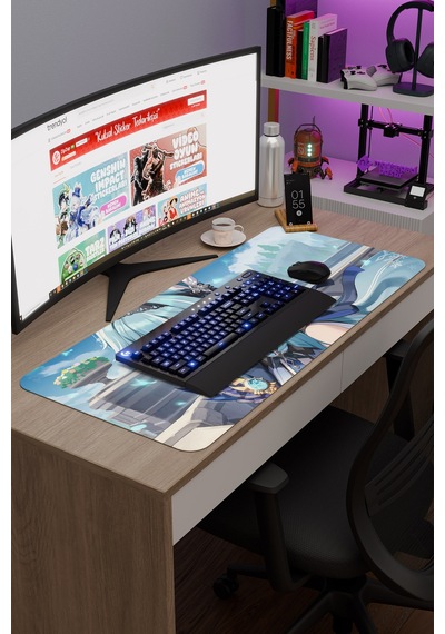 Eula Genshin Impact Anime Gacha V2 - 90x40 Xxl Gaming Mouse Pad Fare Altlığı