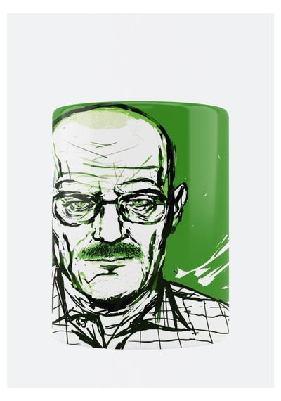 Breaking Bad Walter White Baskılı Porselen Kupa Bardak Beyaz