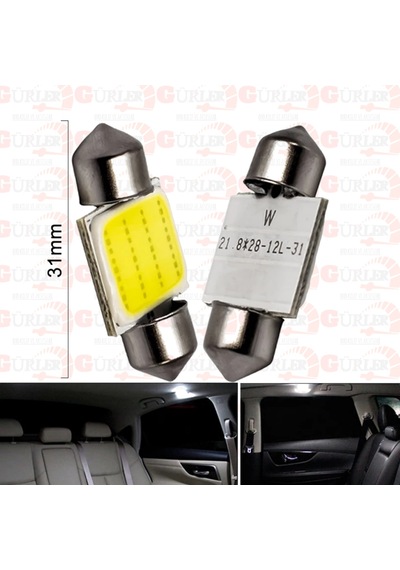 Oto Sofit Cob Led Ampül 39 MM 10 Adet