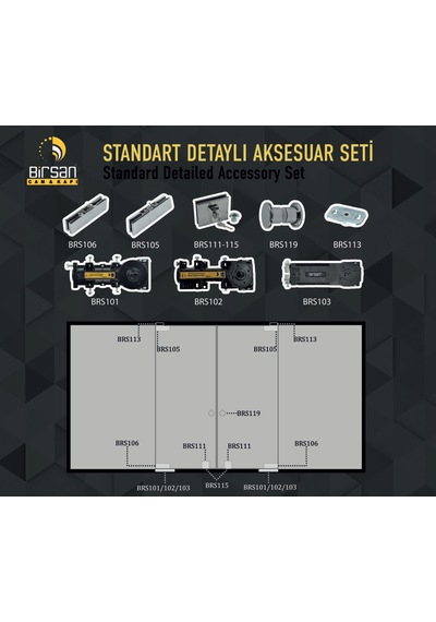 Birsan Hidrolik Motor Standart Detaylı Yer Hidroliği Brs 102-std