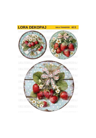 Lora Dekopaj Sulu Transfer Kağıdı - 611 25x35 Cm