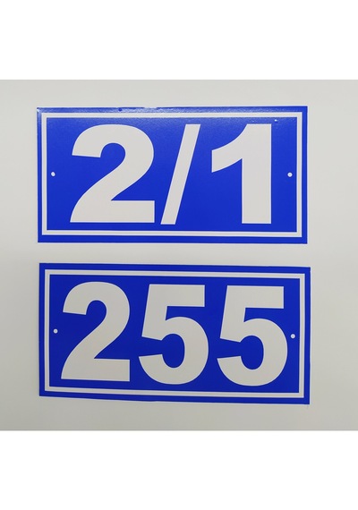 Kapı Numarası 10X20 Cm, Bina, Apartman, Işyeri Numarası (477174070)