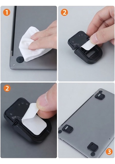 Katlanır Yükseltici Mini Laptop Ayakları 2 Adet Taşınabilir Mini Alüminyum Laptop Standı & Soğutucu Destek