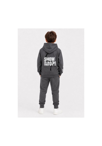 H&c Coolboy H&c Erkek Çocuk Haki Kapüşonlu Baskılı Eşofman Takımı Sweatshirt Ve Jogger Alt Gri Antrasit H&c Coolboy H&c Erkek Çocuk Haki Kapüşonlu Baskılı Eşofman Takımı Sweatshirt Ve Jogger Alt Gri Antrasit
