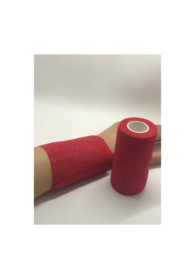 Kendinden Yapışkanlı Bandaj Kırmızı Ebat: 10cm X 4.5m 12 Adet