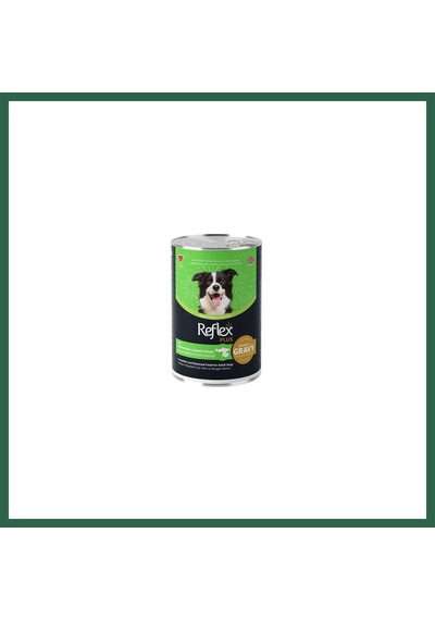 Reflex Plus Sos İçinde Et Parçacıklı Beyaz Balıklı Ve Tatlı Patatesli Yetişkin Köpek Konservesi 400 Gr Bzs01