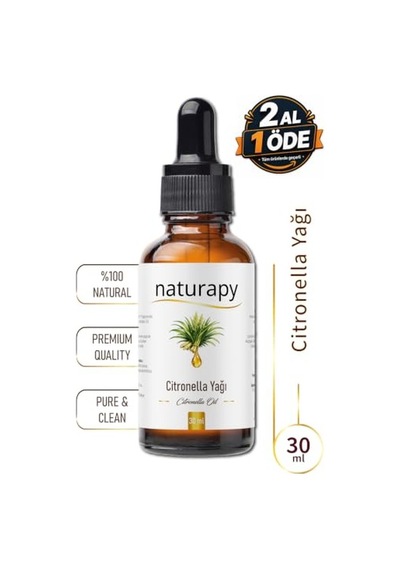 Naturapy Citronella Yağı Citronella Oil Uçucu Yağ 30 Ml Damlalıklı Cam Şişe Diğer