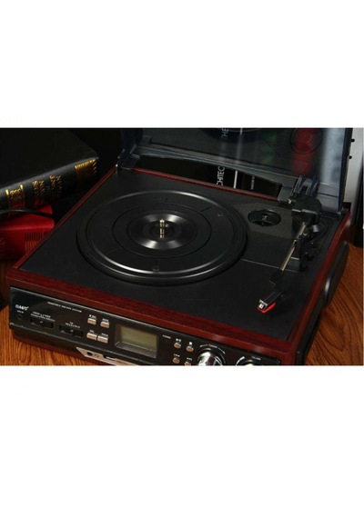 Knstar Retro Ahşap Pikap Radyo - Kaset - Usb - Sd - Bluetooth