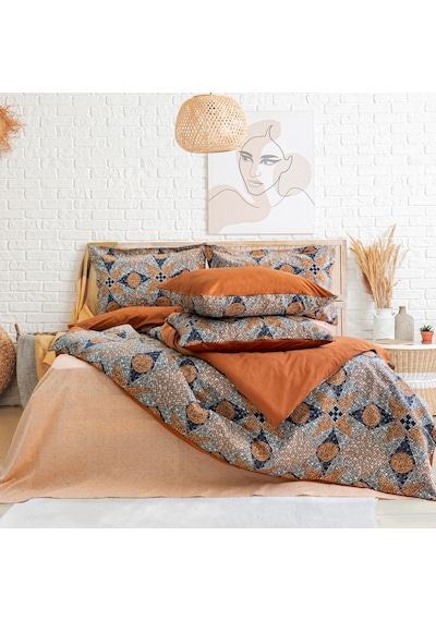 Schafer Home Premium Comfort Çift Kişilik Nevresim Takımı 6 Parça-kiremit Kiremit