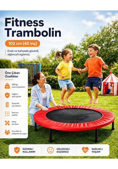 Çocuk Tranbolin Mini Fitness Trambolini Yetişkin Ve Çocuk Zıplama Trambolini Ev Tipi Egzersiz Trambolini