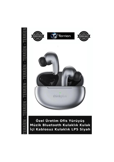 Özel Üretim Ofis Yürüyüş Müzik Bluetooth Kulaklık Kulak İçi Kablosuz Kulaklık Lp5 Siyah