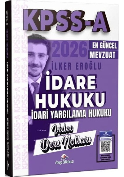 Dizgi Kitap 2026 Kpss A Grubu İdare Hukuku, İdari Yargılama Hukuku Video Ders Notları