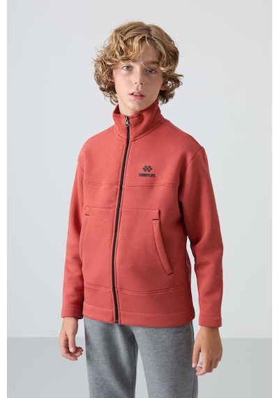 Tommylife Standart Fit 2li Paket Bej-kiremit Erkek Çocuk Sweatshirt - 11245 Bej - Kırmızı