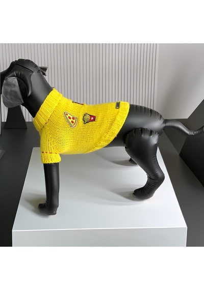 Köpek İçin Fast Food Mania Sarı Kazak