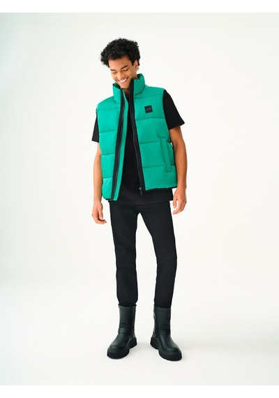 Regular Fit Erkek Yelek Yeşil