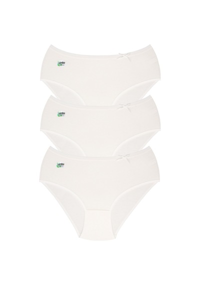 Dondeza 3'Lü Bambu  L / Xl Beden Beyaz 10 Kadın Külot Beyaz