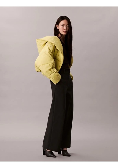Calvin Klein Blanket Jacket Yeşil Kadın Mont