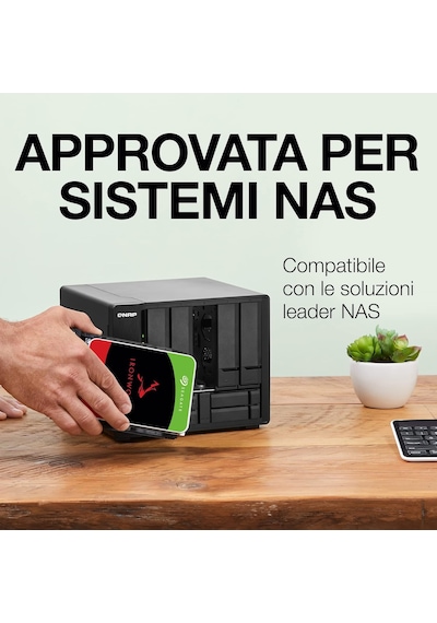 Ironwolf, 6 Tb, Dahili Sabit Disk, Nas, Cmr 3,5 İnç, Sata 6 Gb/sn, 7200 Rpm, 256 Mb Önbellek, R
