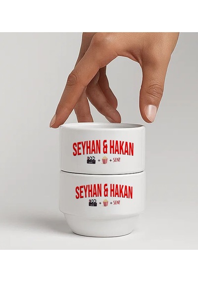 Bk Gift Kişiye Özel İsimli 2li Çerezlik Kase-3 Yeni Ev Hediyesi Önerileri, Misafir Sunum Ürünü, Çay Yanı Kase Kobitmeyencom34788 Bk Gift