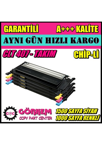Samsung Clx3180Fn Toner Uyumlu Takım / Clt-K407S