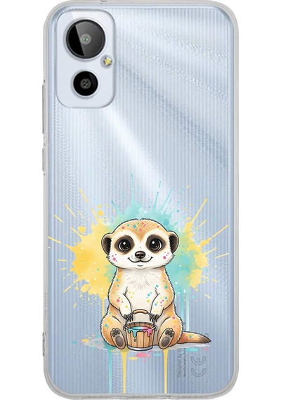General Mobile 23se İle Uyumlu Splash Mirket Tasarımlı Şeffaf Silikon Kılıf 051h