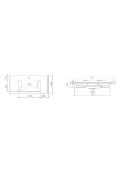Turkuaz Cerastyle Kapadokya Etajer Uyum Damlalık Lavabo 100 48cm Beyaz