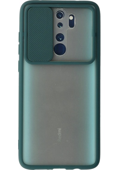 Newface Xiaomi Redmi Note 8 Pro Kılıf Palm Buzlu Kamera Sürgülü Silikon Semeglbl - 37 - Yeşil