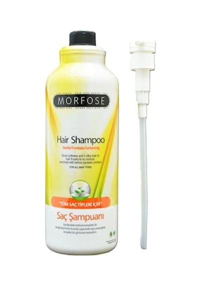Morfose Pompalı Bitkisel Tuzsuz Şampuan 1 L