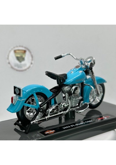 Harley Davidson 1953 Fl Hydra Halide 1:18 Diecast Maket Motor Metal Model