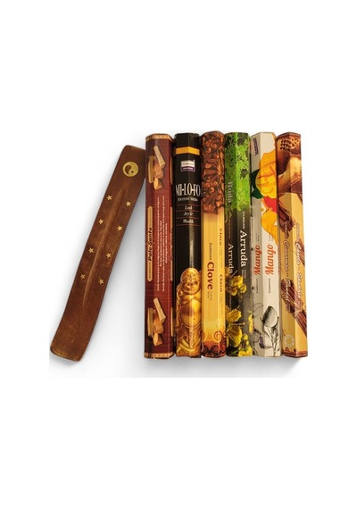 Palo Santo, Mi Lo Fo, Clove, Arruda, Mango, Cinnamon Sandal 6x20 Tütsü-hediyeli