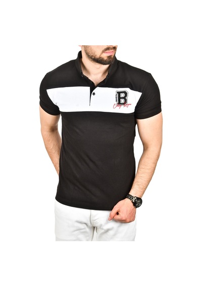 Deepsea Erkek Siyah Slim Fit Nefes Alan Pamuklu Kumaş Dar Kesim Kıvrılmaz Yaka Polo Yaka Tişört 2503019 Siyah Deepsea Erkek Siyah Slim Fit Nefes Alan Pamuklu Kumaş Dar Kesim Kıvrılmaz Yaka Polo Yaka Tişört 2503019 Siyah