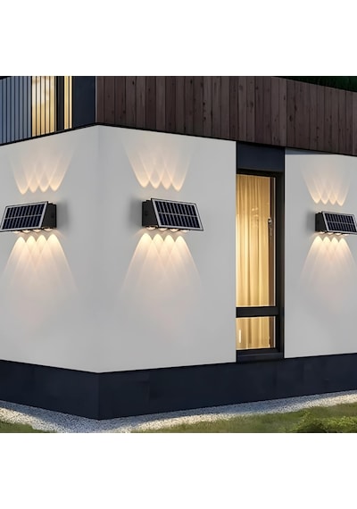 Cata CT-8010 20 W Solar İki Yönlü Led Duvar Aydınlatma - Gün Işığı 3000k