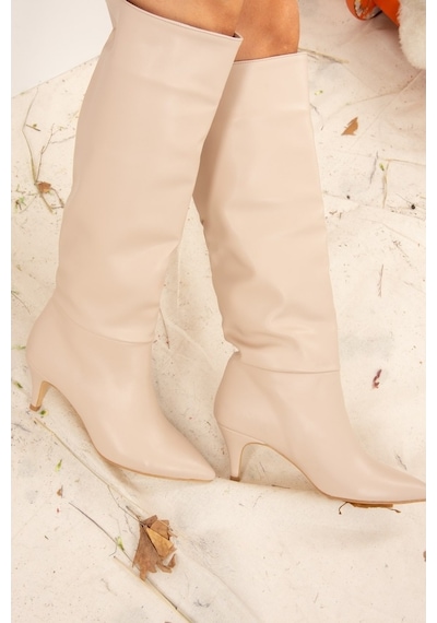 Fox Shoes Ten Suni Deri Kadın Çizme J749205309
