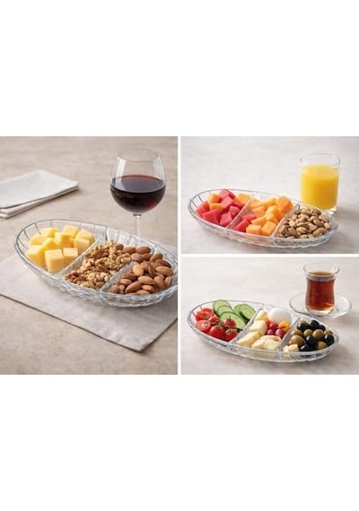 Elegant Dikdörtgen Meze &amp Servis Tabağı 1 Adet 27 16 Cm Diğer