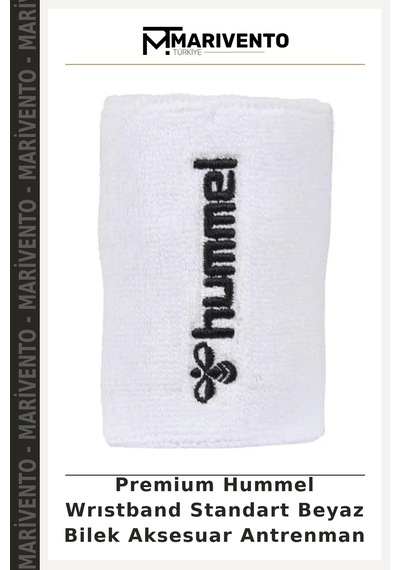 Premium Hummel Wrıstband Standart Beyaz Bilek Aksesuar Antrenman