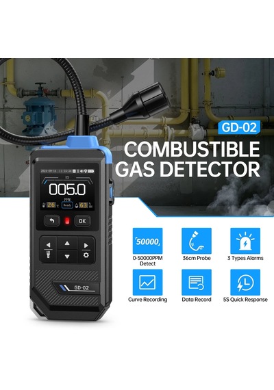 Gd-02 Taşınabılır Yanıcı Doğal Gaz Dedektörü