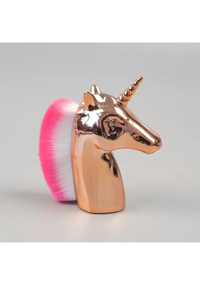 Bronz Unicorn Manikür Toz Fırçası Allık Ve Makyaj Fırçası