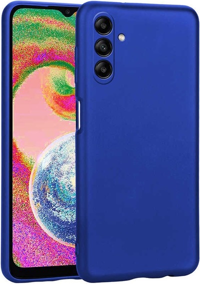 Noktaks - Samsung Galaxy Uyumlu A04s - Kılıf Mat Renkli Esnek Premier Silikon Kapak - Siyah