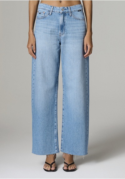 Mavi - Genova Classic Denim Puslu Açık Mavi Jean Pantolon 1021023-a3164