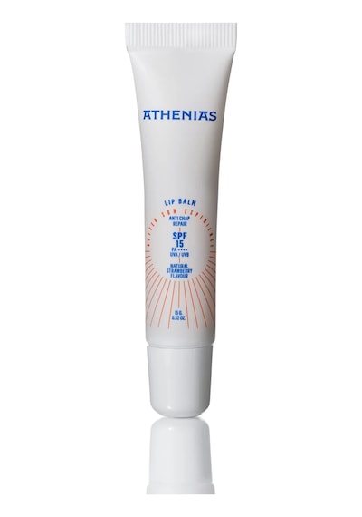 Athenias Lip Balm Anti Chap 15 gr Spf15 Organik Çilek Aromalı Dudak Bakımı Çatlak Karşıtı