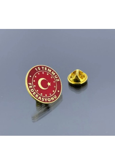 15 Temmuz Fedasyonu Rozet Kırmızı