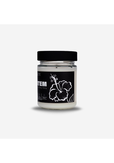 Hibiskus Kokulu Doğal Soya Mum – Cereus Nocte Serisi El Yapımı Cam Kavanoz 210 gr