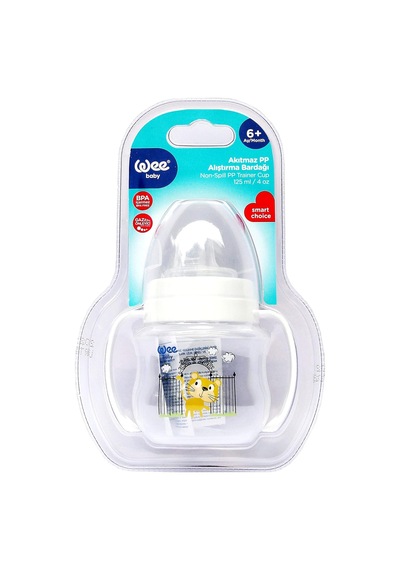 Wee Baby 8690797107536 Akıtmaz Kulplu Bardak, 125 Ml, Mavi Genel