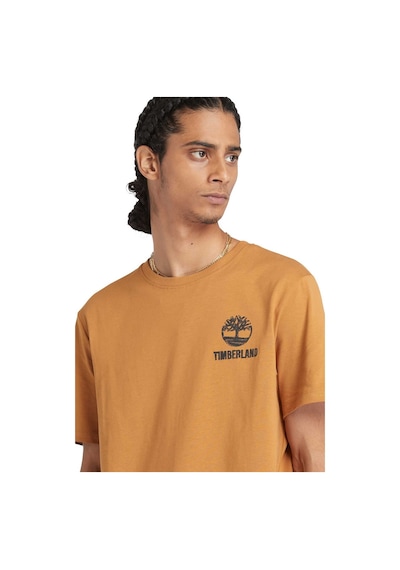 Timberland Short Sleeve Back Logo Gr Kahverengi Erkek Kısa Kol T-Shirt 000000000101988871