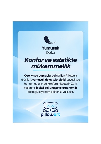 Pillowart Ortopedik Visco Minder 2 Li Set Ergonomik Sırt Bel Desteği Ve Kuyruk Sokumu Destekli Oturma Minderi