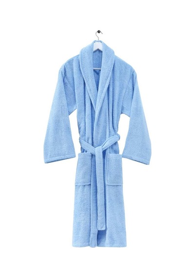Menderes Home Cotton Collection Bukle Xlarge Bornoz Düz Mavi